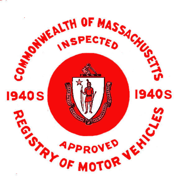 (image for) 1940 Massachusetts SPRING Inspection Sticker